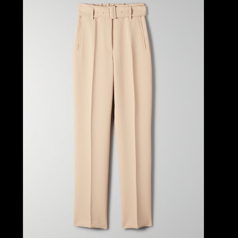 Aritzia Wilfred Levy Trouser in Beige